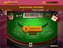 Tablet Screenshot of freebaccarat.info